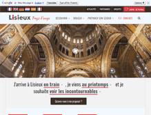 Tablet Screenshot of lisieux-tourisme.com